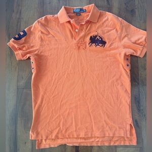 Vintage 90s Polo Ralph Lauren Polo, Orange, Medium